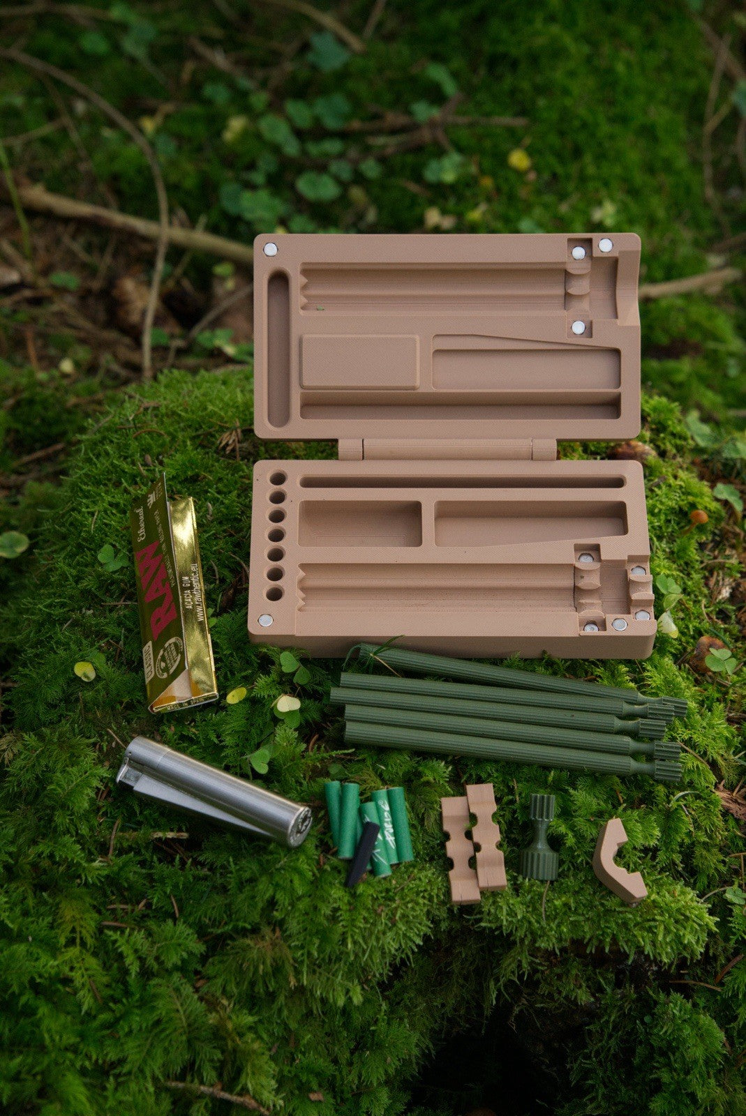 DopeDock Joint-Rollgerät mit Staufach - Drehhilfe - Rollmaschine