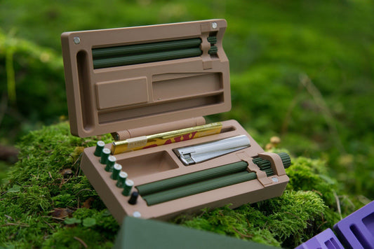 DopeDock Joint-Rollgerät mit Staufach - Drehhilfe - Rollmaschine