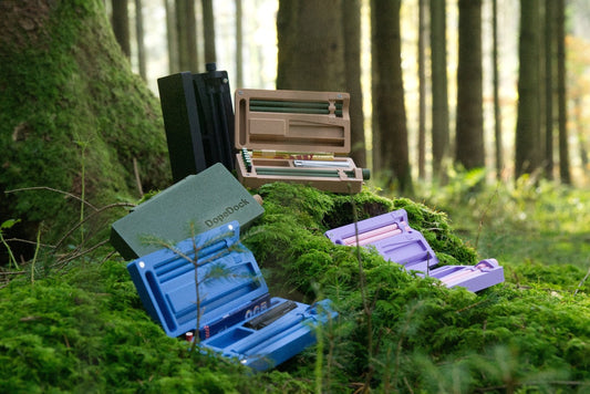 DopeDock Joint-Rollgerät mit Staufach - Drehhilfe - Rollmaschine